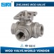 3 Way Ball Valve with ISO5211