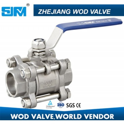 3-PC Stainless Steel Ball Valve (VALVULA 3 ESFERIA)