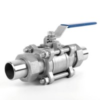 China Manufacture Ss 304 316 Union Butt Weld Ball Valve