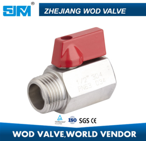 Stainless Steel 316 Mini 1PC Ball Valve (valvula)