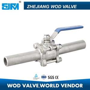 3PC Long Extended Weld Ball Valve