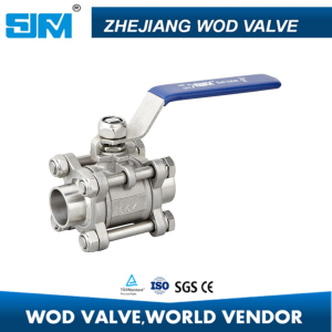 3 Piece Stainless Steel Floating Ball Valve