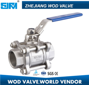 Stainless Steel CF8m CF8 3PC Ball Valve with ISO5211