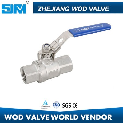 2PC Screw Ball Valve Pn63 High Pressure 2000psi 3000wog